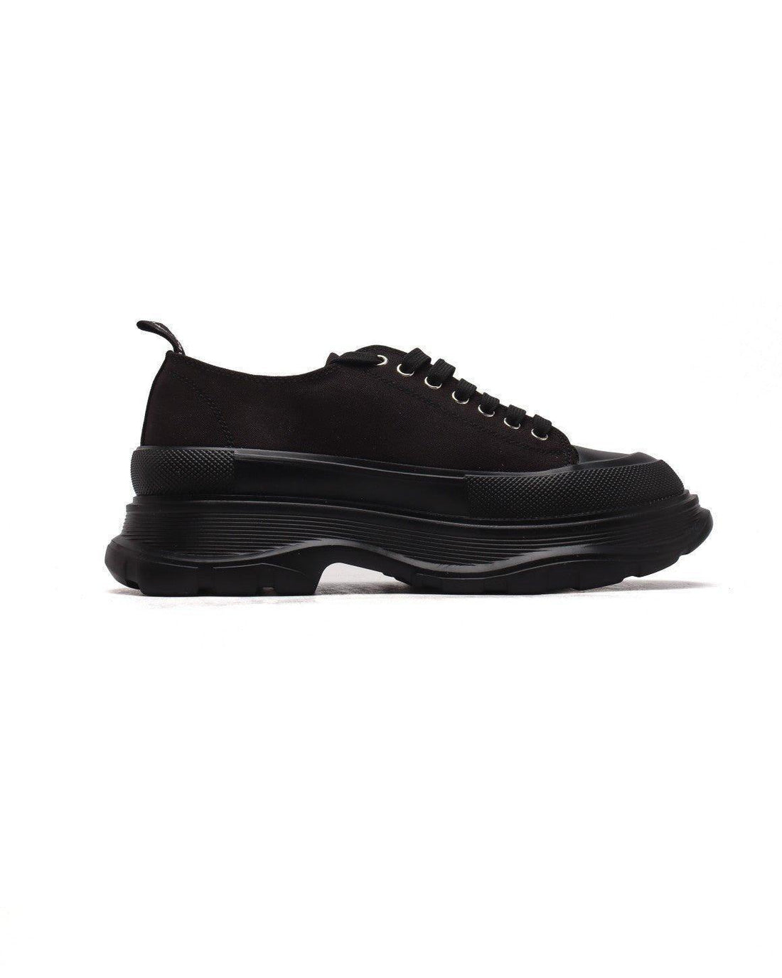 Alexander McQueen Women Tread Slick lace-up Sneakers 'Black'
