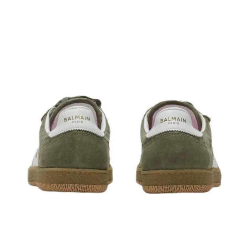 BALMAIN Swan Low-Top Skateboard Shoes 'Green'