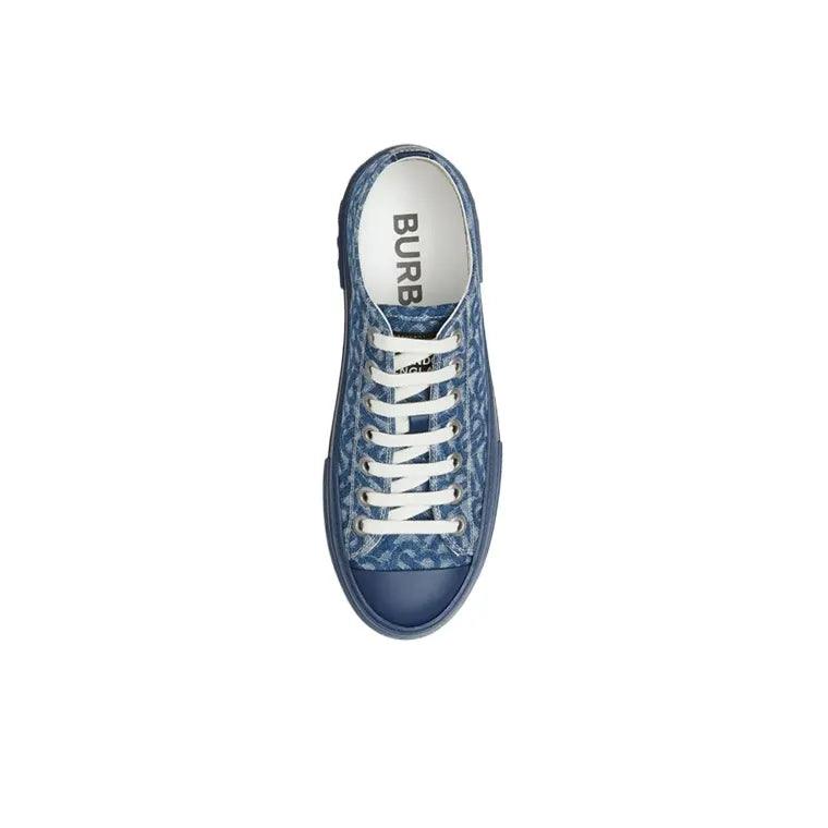 Burberry Low Top Skateboard Shoes 'Denim Blue'