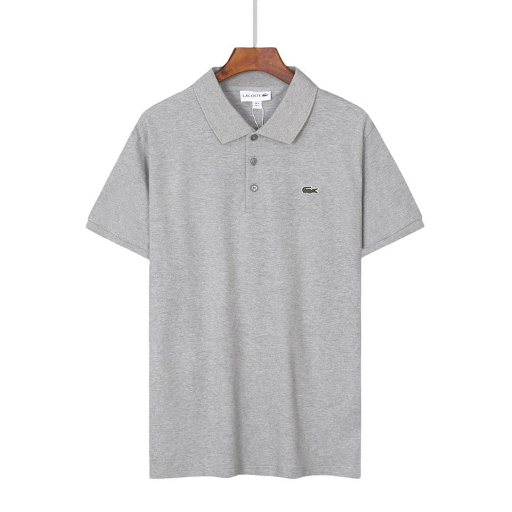 Lacoste Grey T-Shirt with Collar