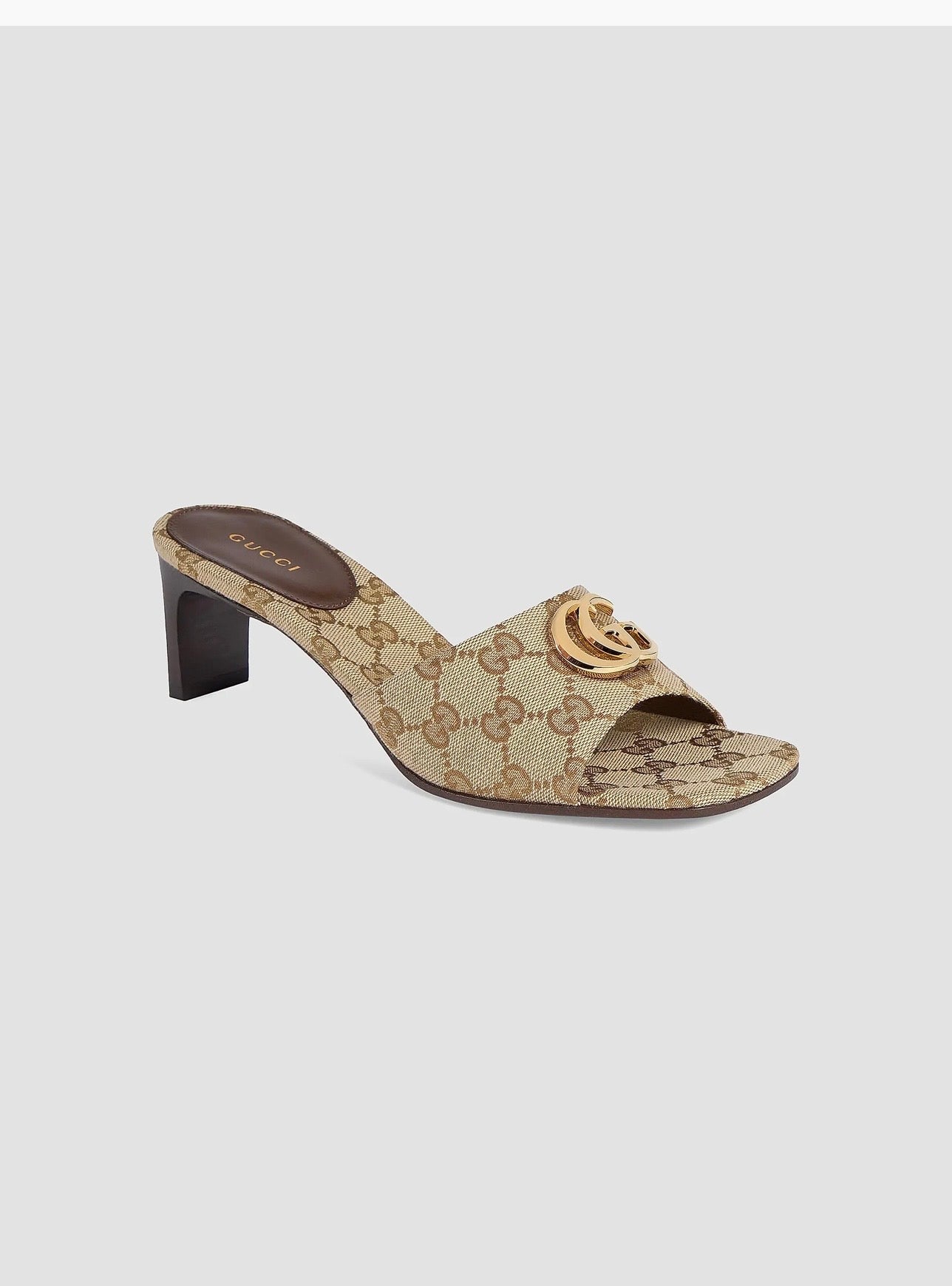 Gucci  Marmont 55MM Monogram Canvas Sandals