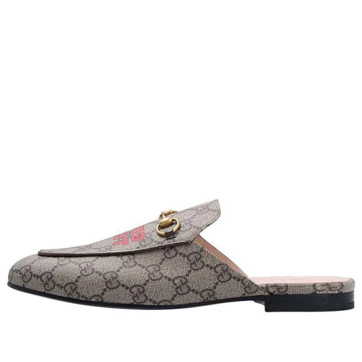 WMNS) GUCCI Princetown Slipper 'Gucci Tiger - Beige Ebony' 687841-UTG10-9760