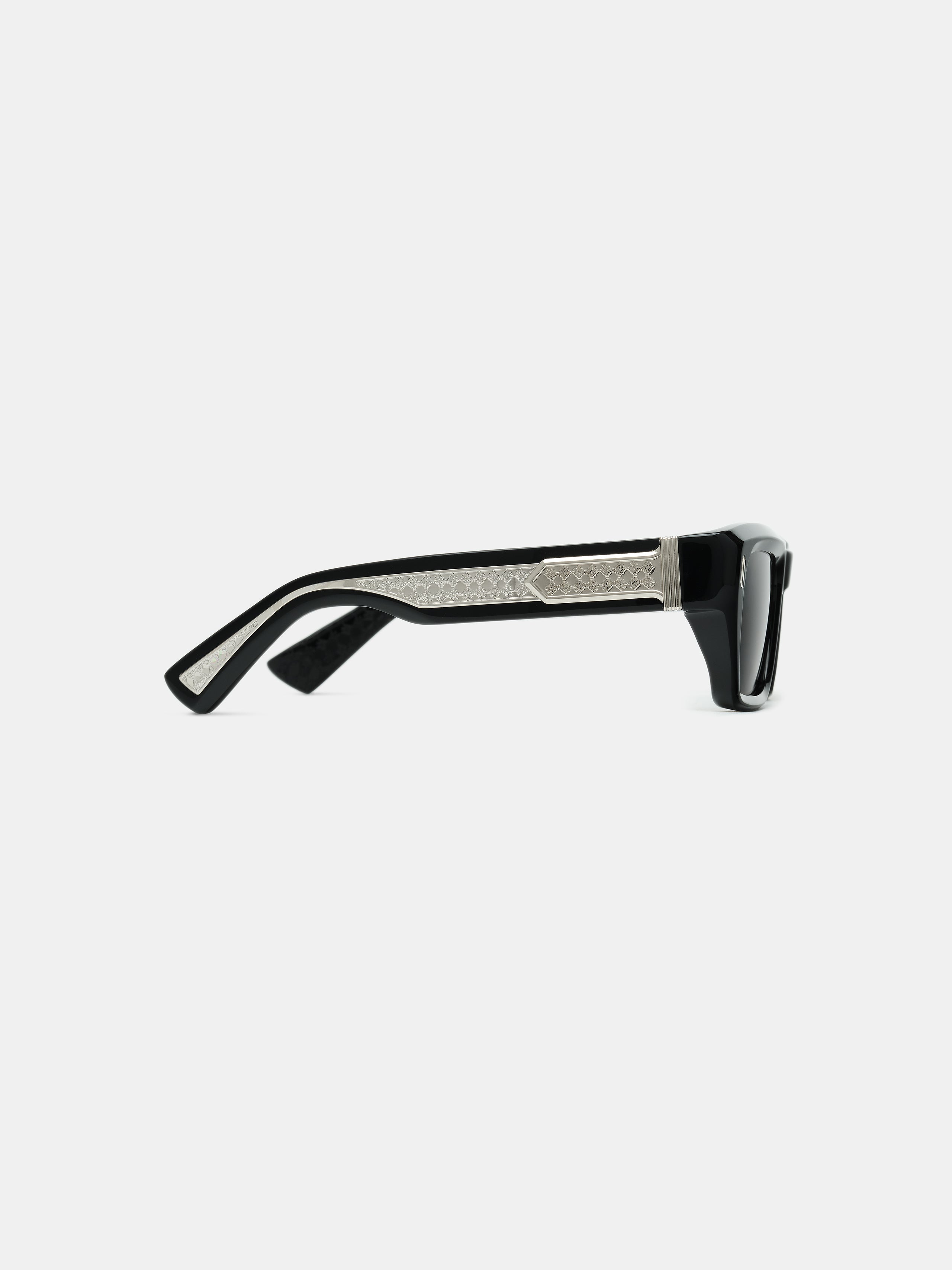 HOLLYWOOD SUNGLASSES - Black Silver
