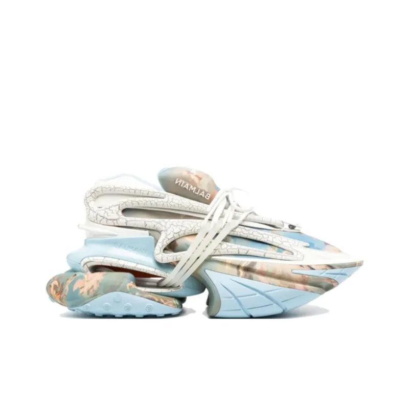 BALMAIN Unicorn Low 'Blue Sky Print'
