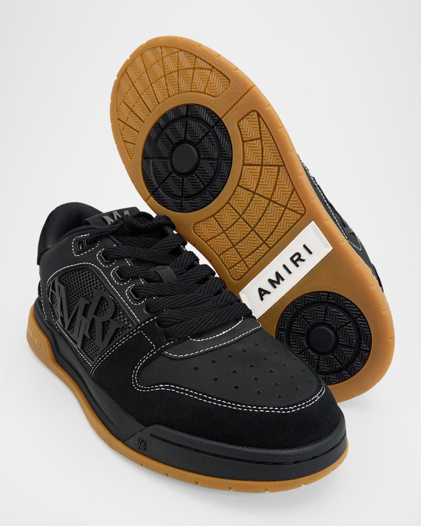 Logo Leather Low-Top Sneakers