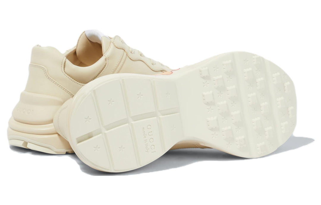 (WMNS) Gucci Kawaii Rhyton Leather Sneakers 'Cream White' 738776-DRW00-9522