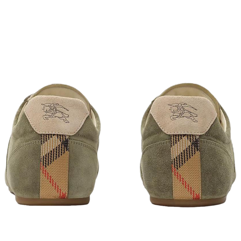 Burberry Leather Knight Runner Sneakers 'Airforce Green Tawny Beige' 81274751