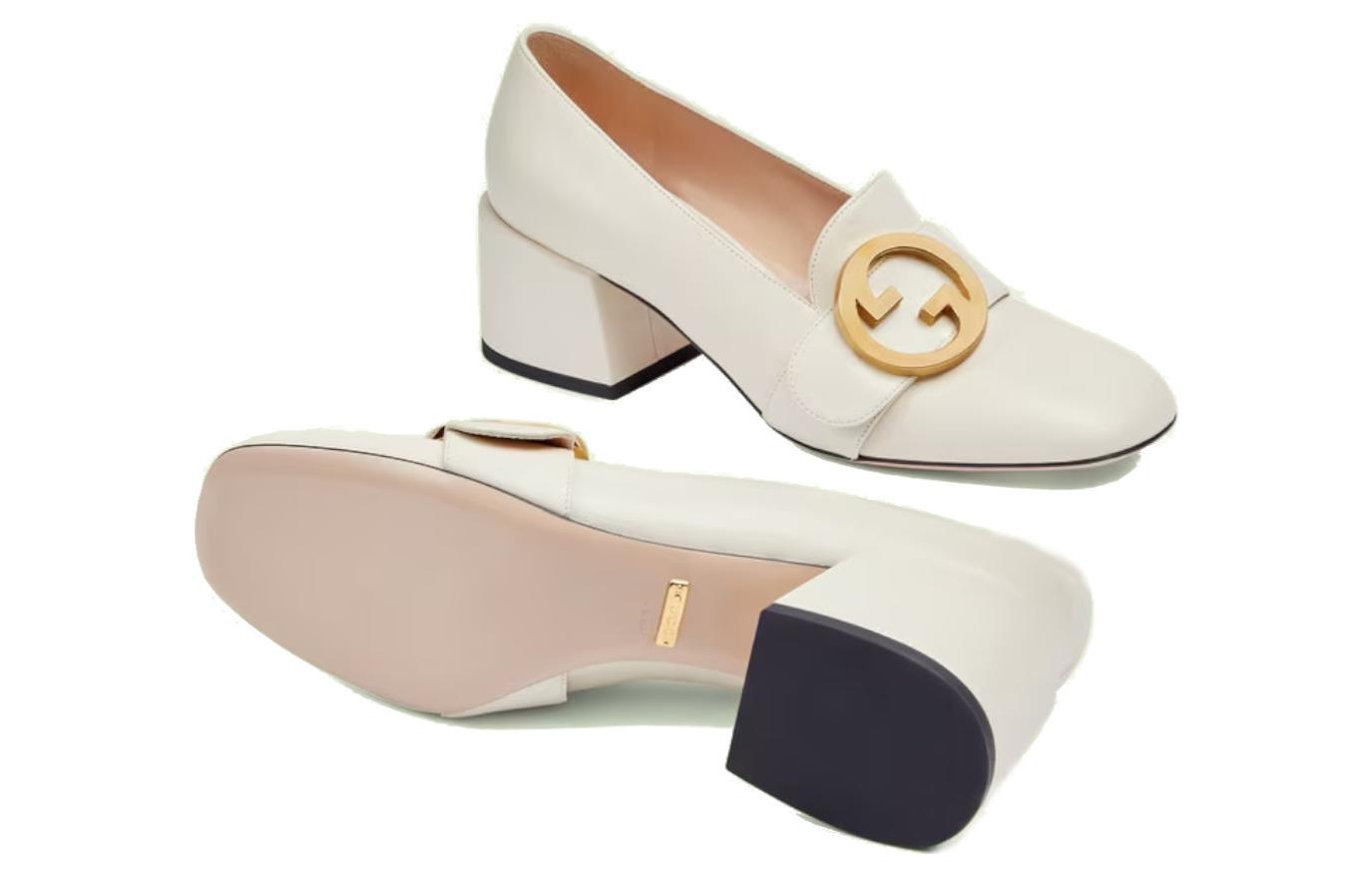 (WMNS) Gucci Blondie pump 'White Leather' 700053-C9D00-9022