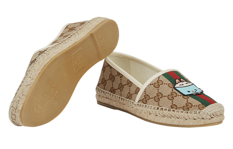 (WMNS) Gucci x Pikarar Appliqu GG Shoes 'Beige' 737513-FABOS-9743