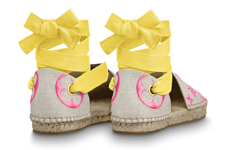 LOUIS VUITTON Starboard Sandals 'Beige Pink Yellow' 1A8GC2