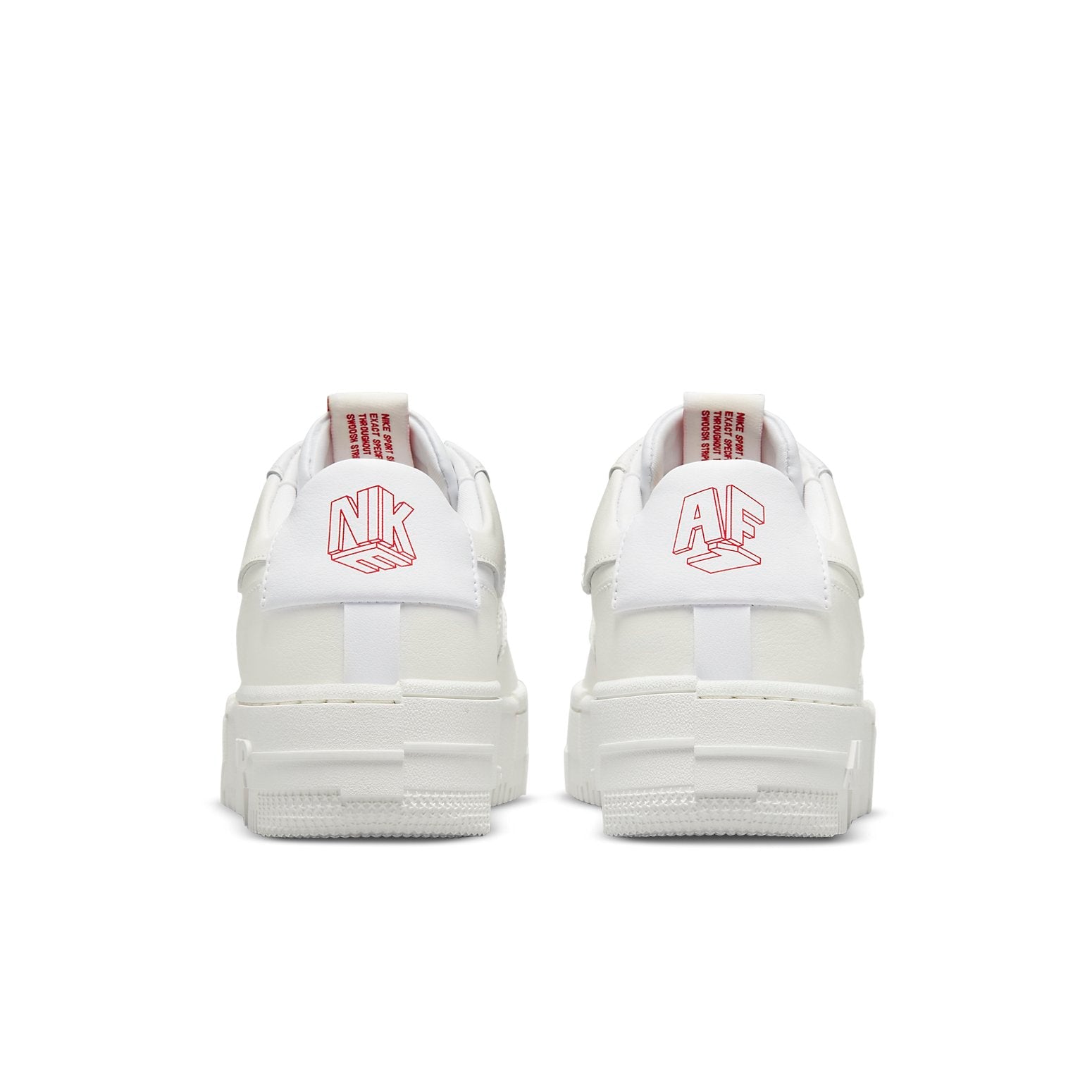 (WMNS) Nike Air Force 1 Pixel 'Summit White Red Tag' CK6649-105