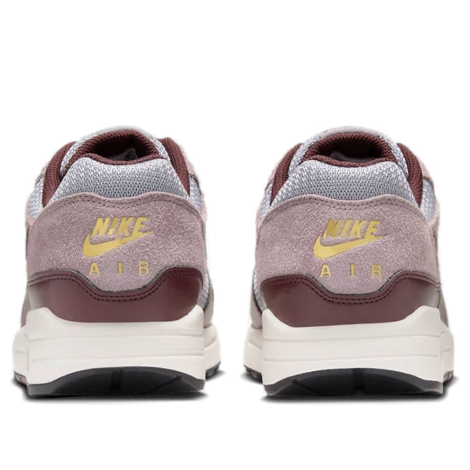 Nike Air Max 1 Essential Premium 'Cement Grey Burgundy Crush' FQ7327-001