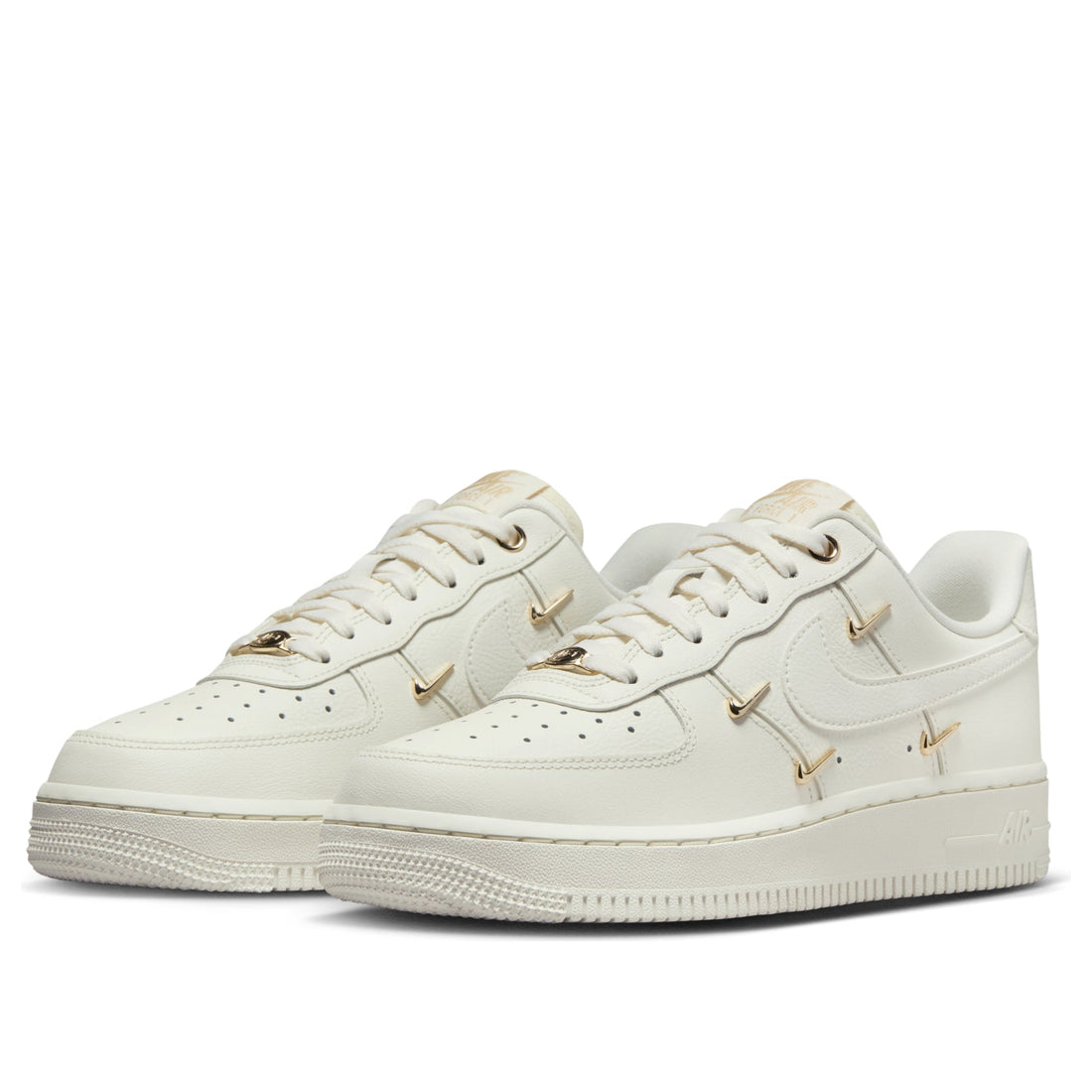 (WMNS) Nike Air Force 1 Low 'White Mini Gold Swooshes' FV3654-111