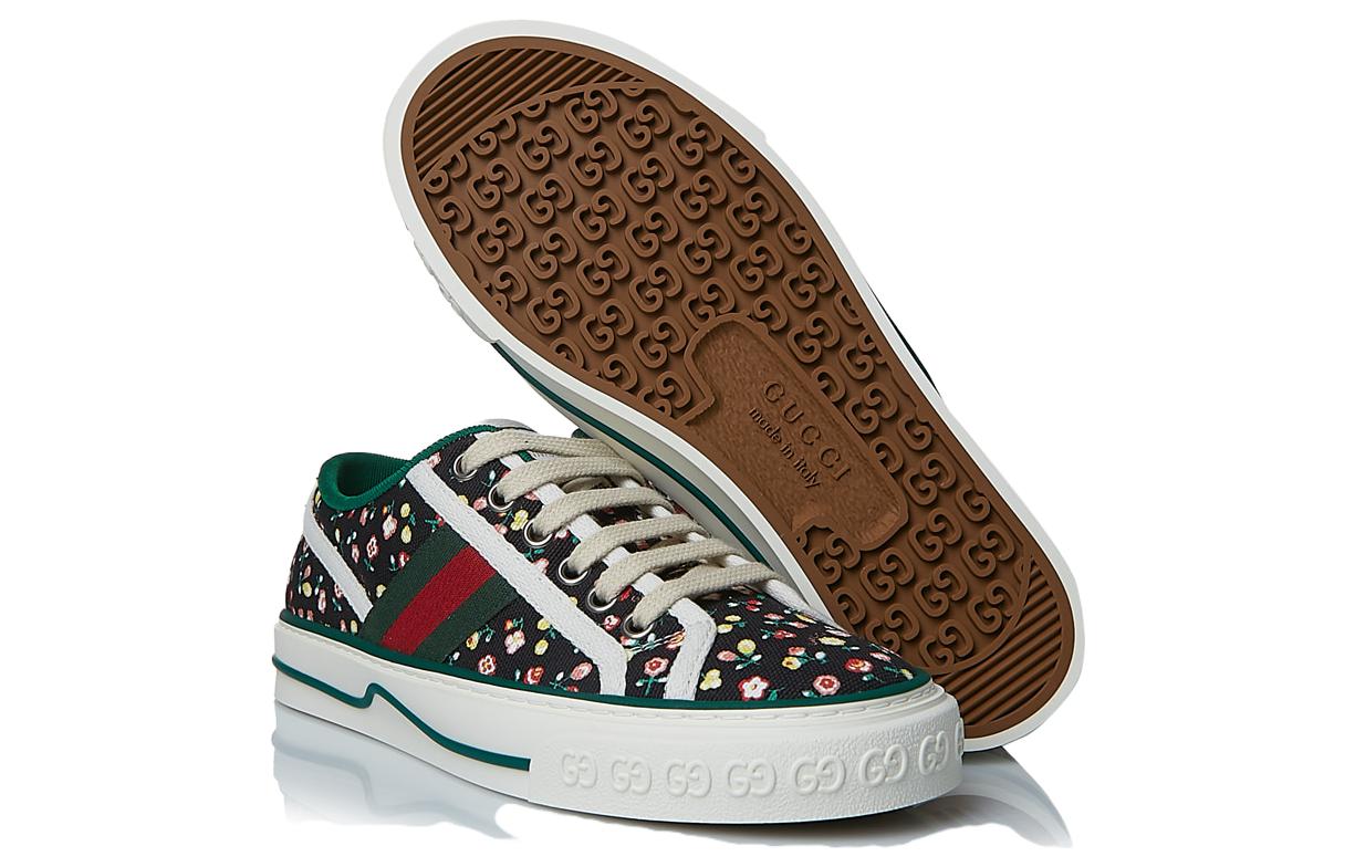 (WMNS) Gucci Tennis 1977 x Liberty of London 'Floral - Black' 606110-2IC10-1085