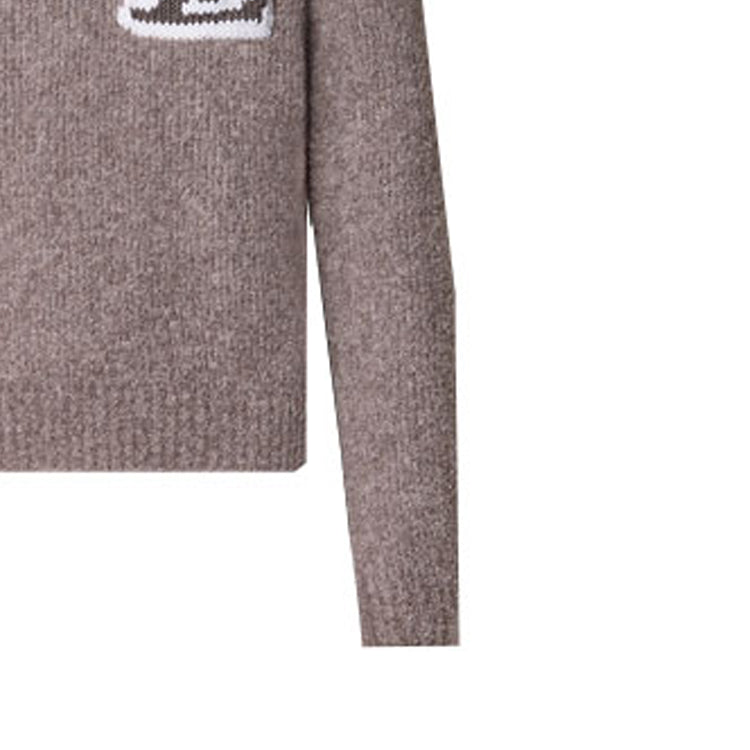 LOUIS VUITTON Wool Blend Crewneck Sweater 'Lava Smoke' 1AF326