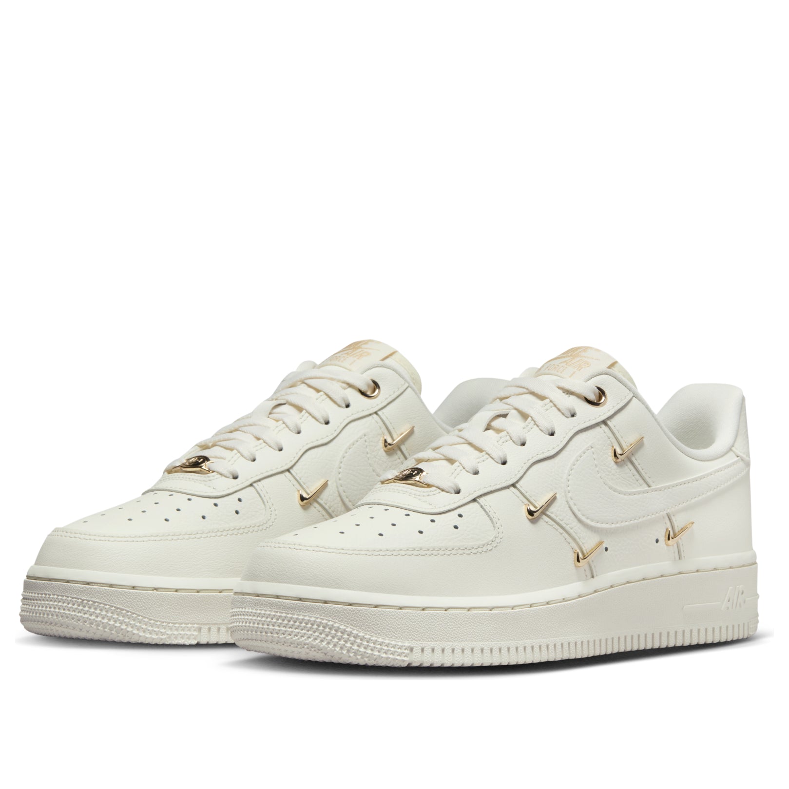 (WMNS) Nike Air Force 1 Low 'White Mini Gold Swooshes' FV3654-111