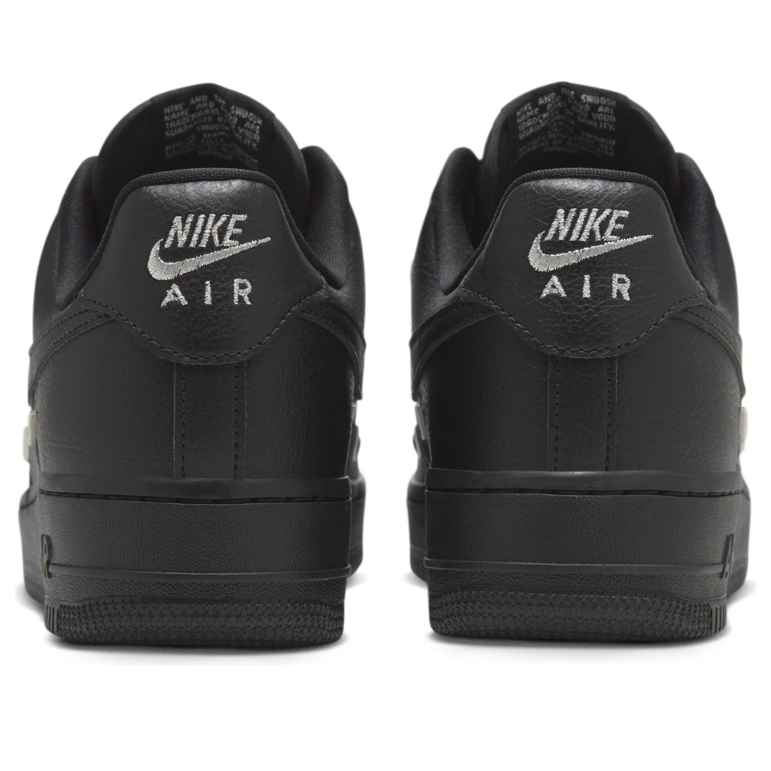 (WMNS) Nike Air Force 1 Low 'Black Silver Mini Swoosh' HQ1180-001