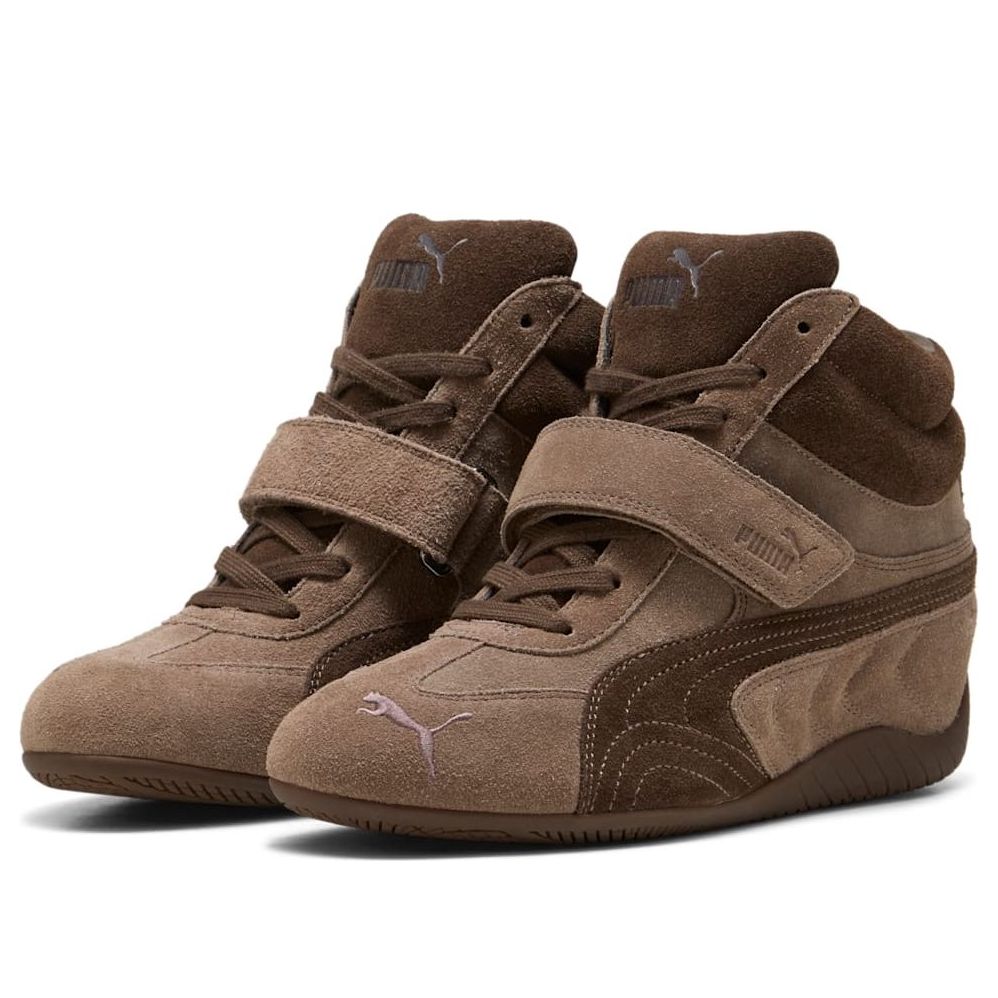 (WMNS) PUMA x Alexander McQueen Speedcat Mid Wedge 'Brown' 407878-01