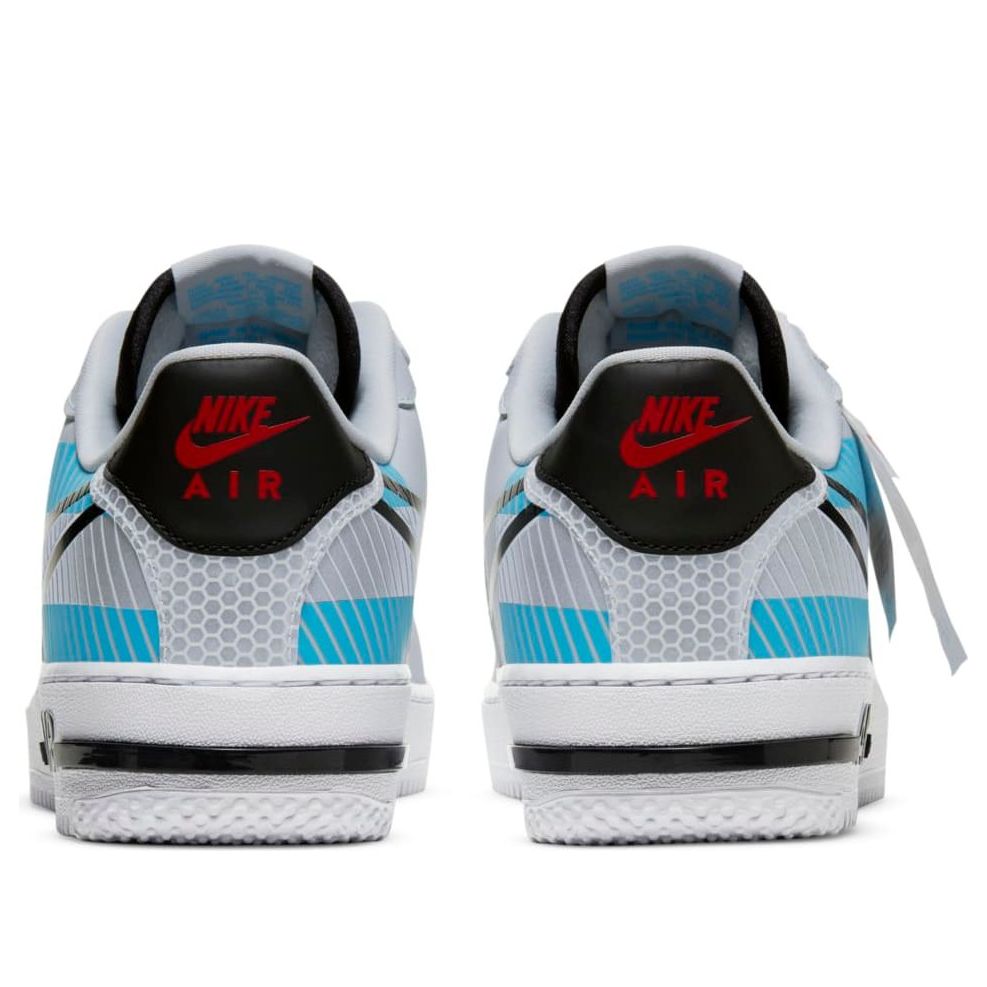 Nike x 3M Air Force 1 React LX 'Pure Platinum Baltic Blue' CT3316-001