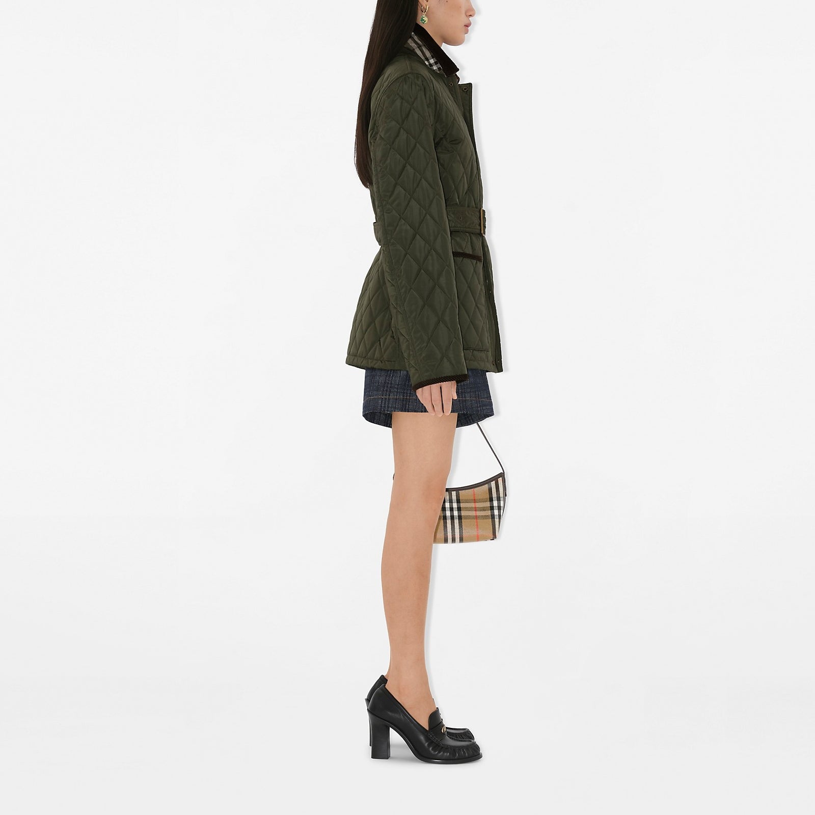 (WMNS) Burberry 25 Quilted Nylon Jacket 'Green' 81103771