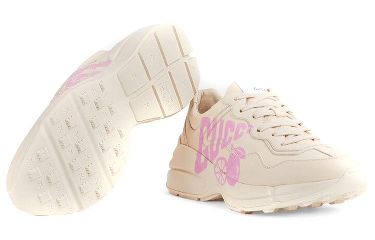 (WMNS) Gucci Rhyton 'Lemon Pink' 684900-DRW00-9522