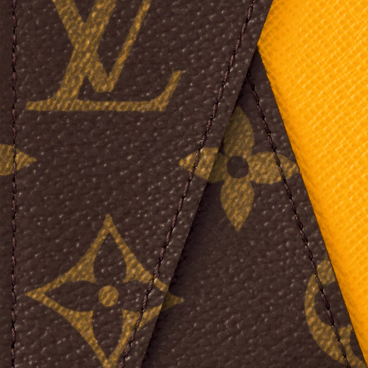 LOUIS VUITTON Pocket Organizer Monogram Macassar Canvas 'Jaune Mat' M82955