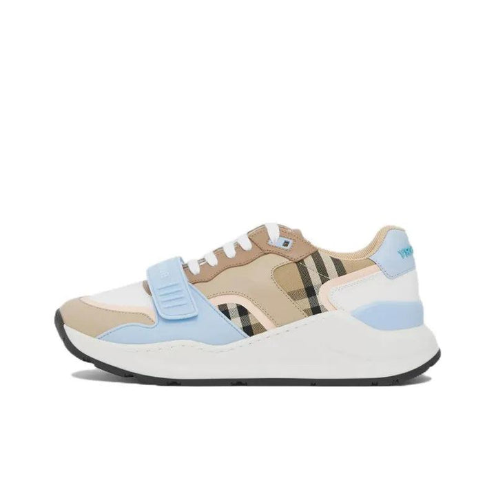 Burberry Cushioning Anti Slip And Wear Resistant Low Top Casual Shoes Blue Brown