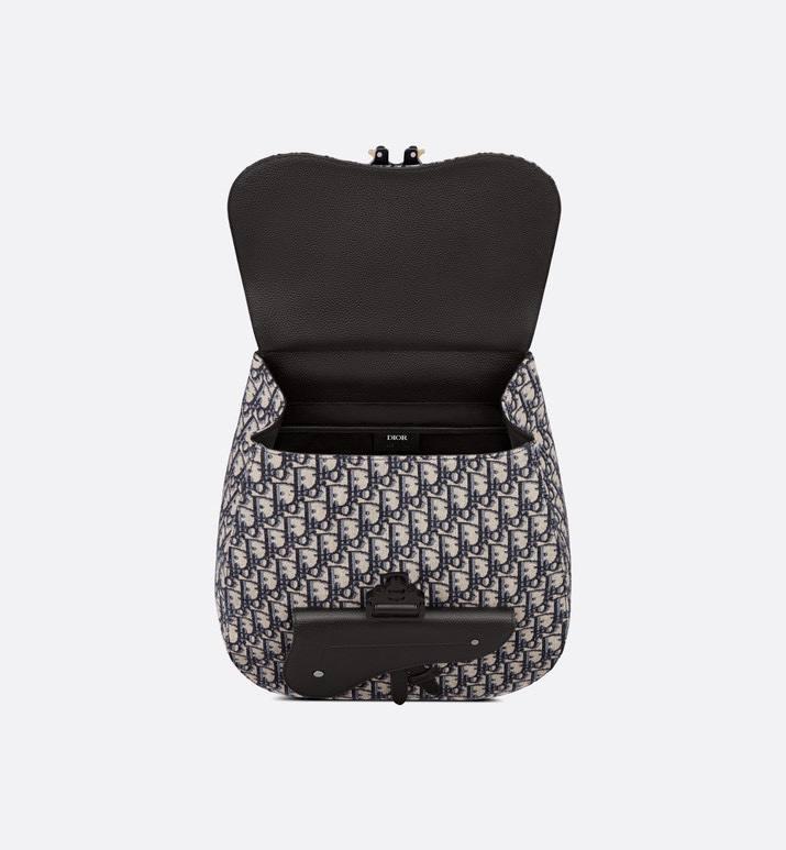 Dior Gallop Sling Bag Black Grained Calfskin