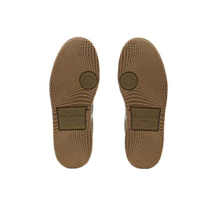BALMAIN Swan Low-Top Skateboard Shoes 'Green'