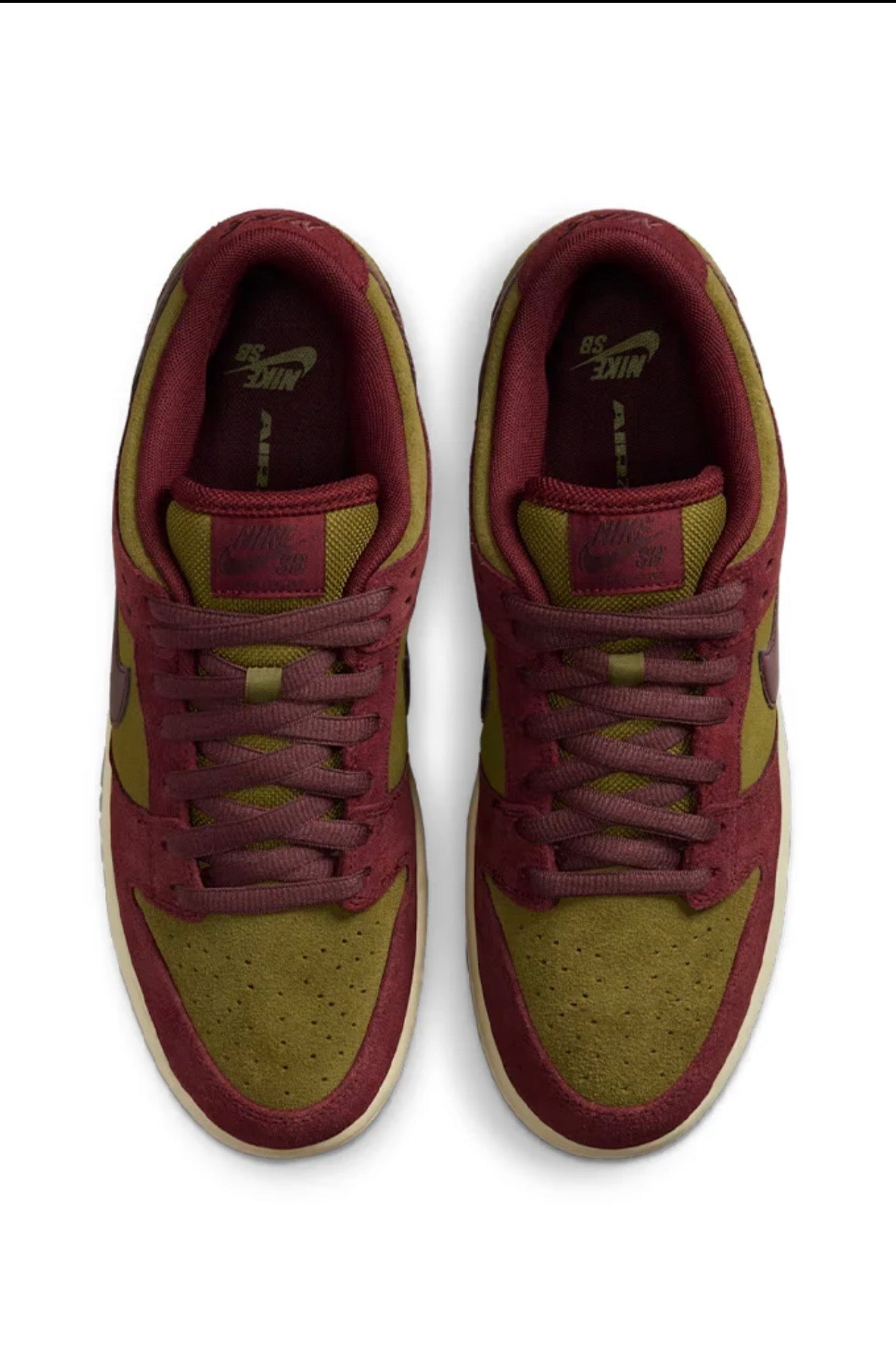 Nike SB Dunk Low Pro "Dark Team Red and Olive Flak" Skate Shoes