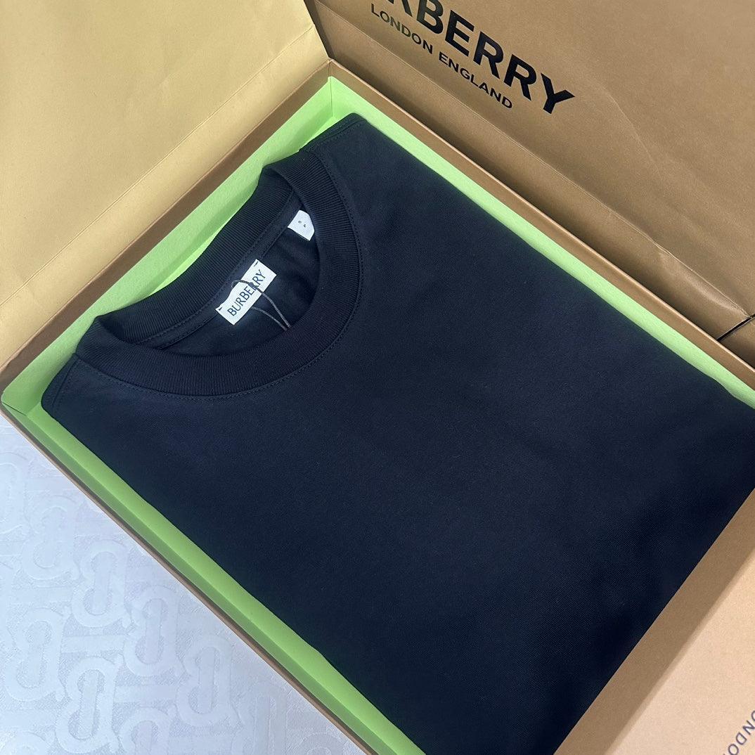 Burberry Black T-Shirt Without Collar