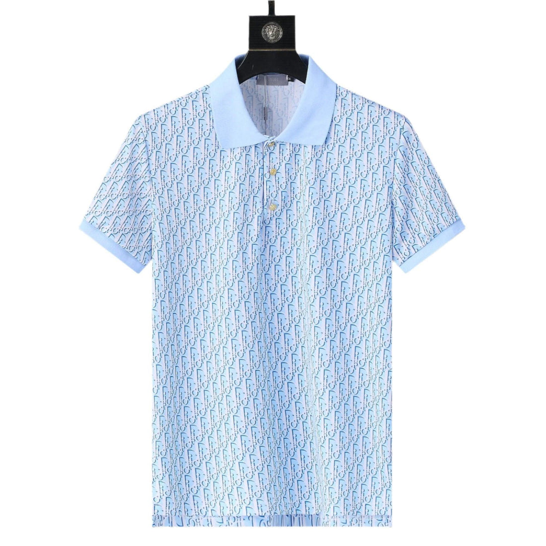 Dior Light Blue T-Shirt With Collar