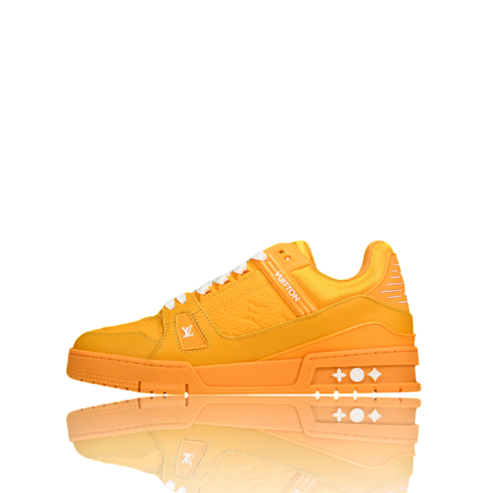LOUIS VUITTОП TRAINER LOW 'MONOGRAM YELLOW EMBOSSED'