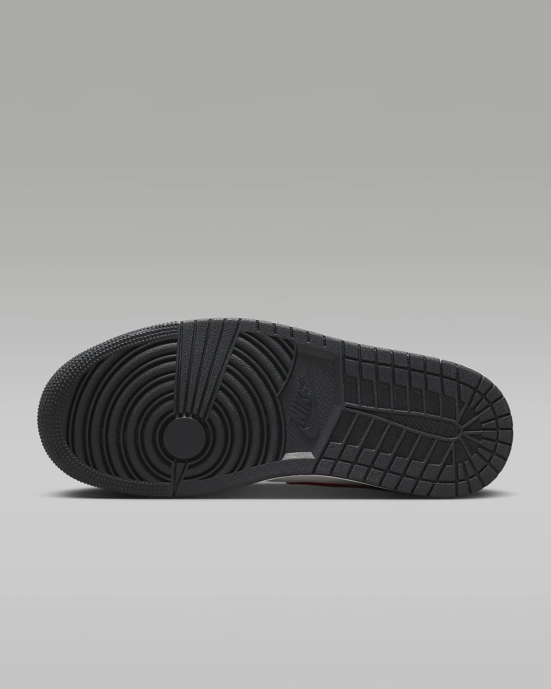 JORDAN 1 Mid Noir/White/Gym Red