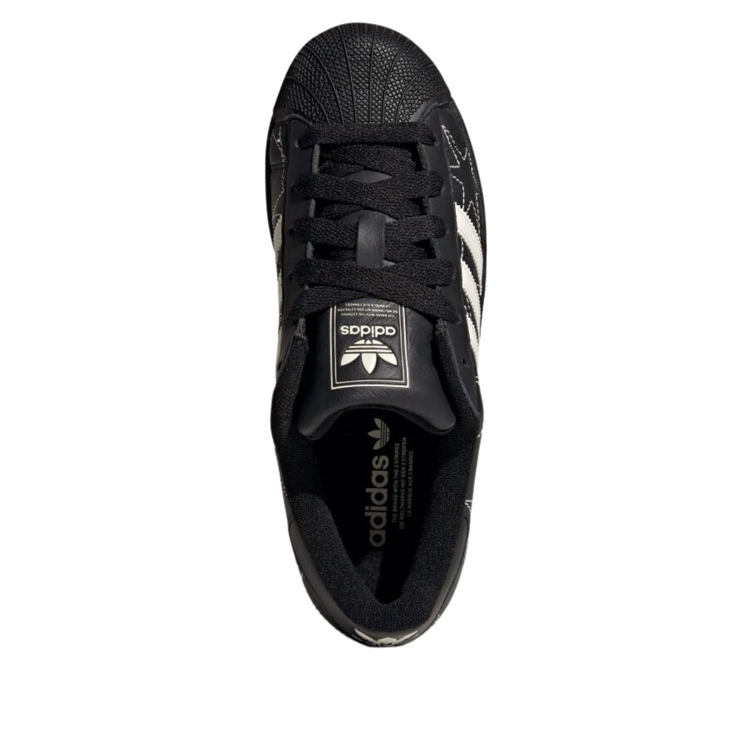 (WMNS) adidas Superstar 'Black Cream' IH4124