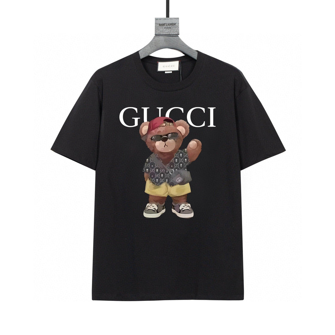 Gucci T-Shirt Black Crew Neck – Luxury Cotton Essential