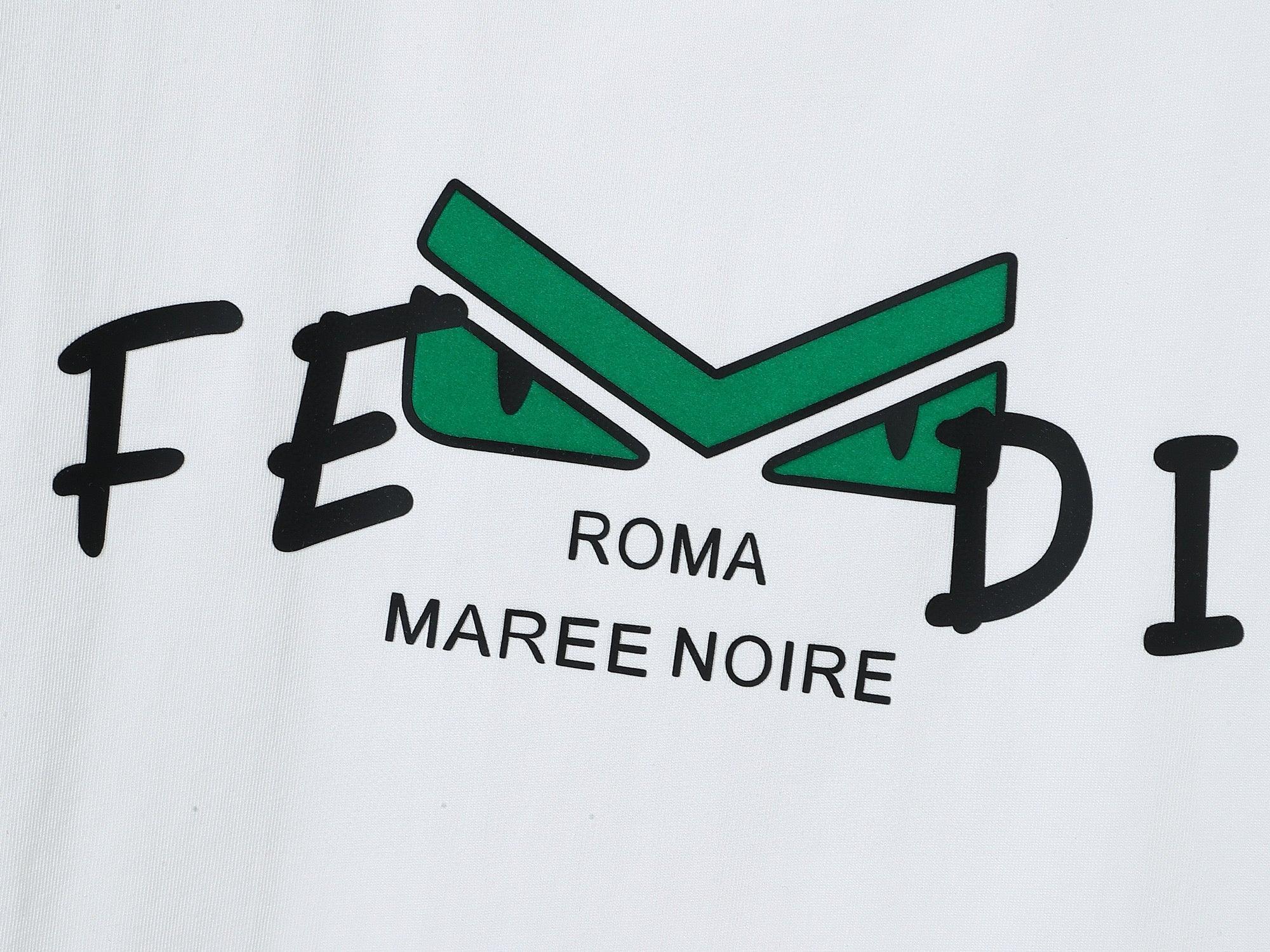 Fendi T-Shirt without Collar 'White'