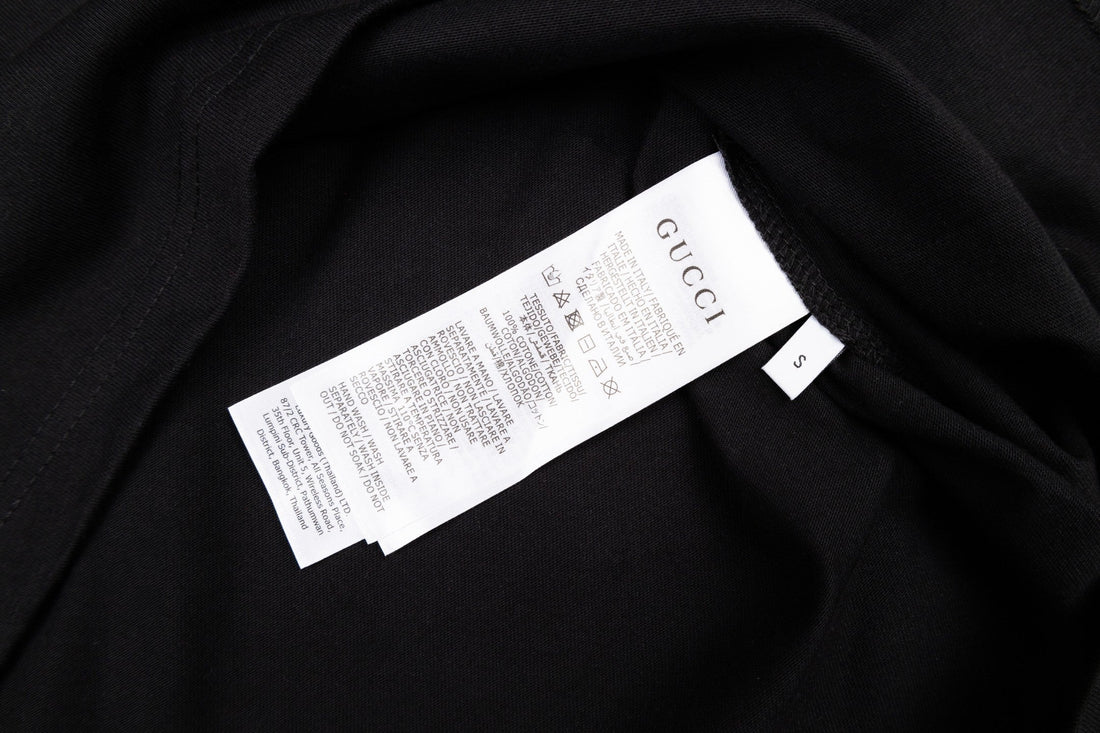 Gucci GG T-Shirt Without Collar 'Black' – Luxury Cotton Tee