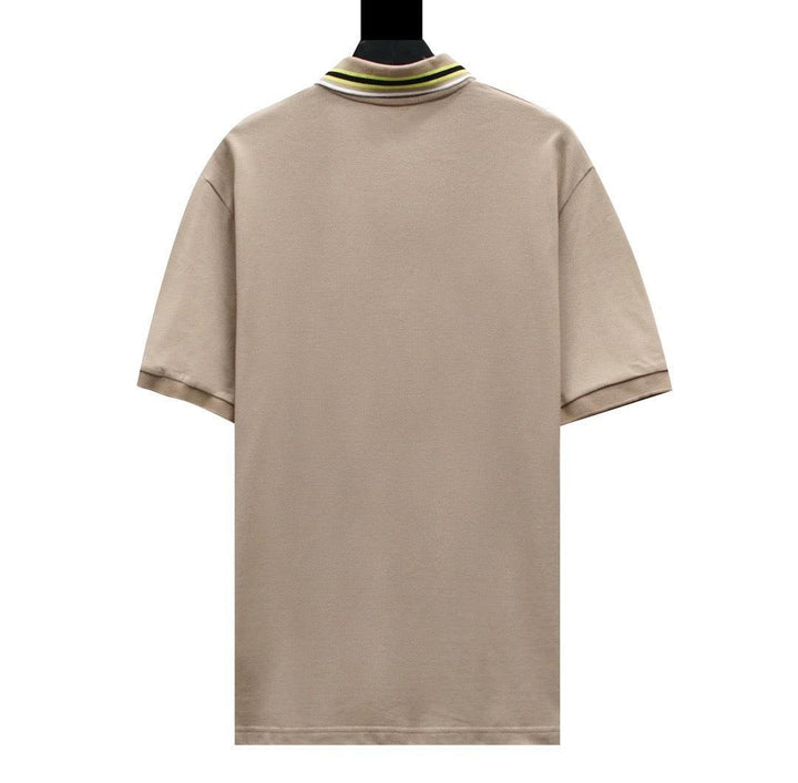 Gucci Light Brown T-shirt with a collar