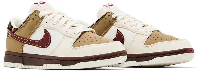 Nike Wmns Dunk Low 'Khaki Team Red'