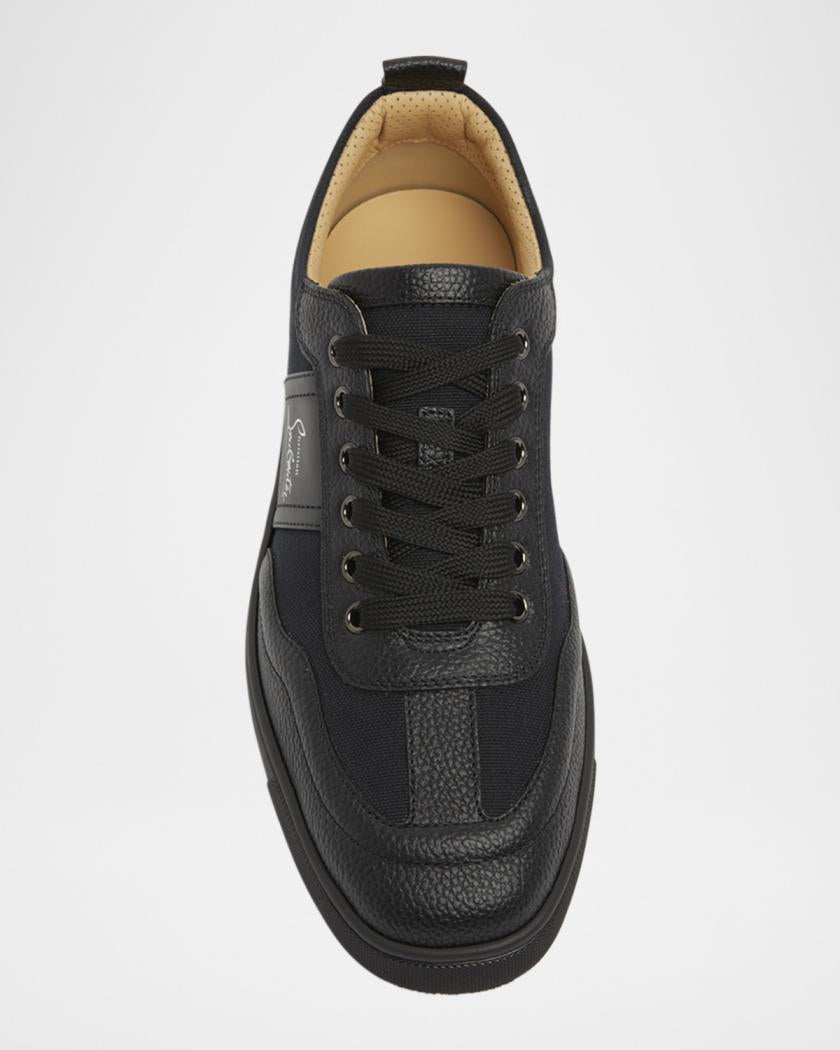 Men's Retero Canvas and Leather Low-Top Sneakers