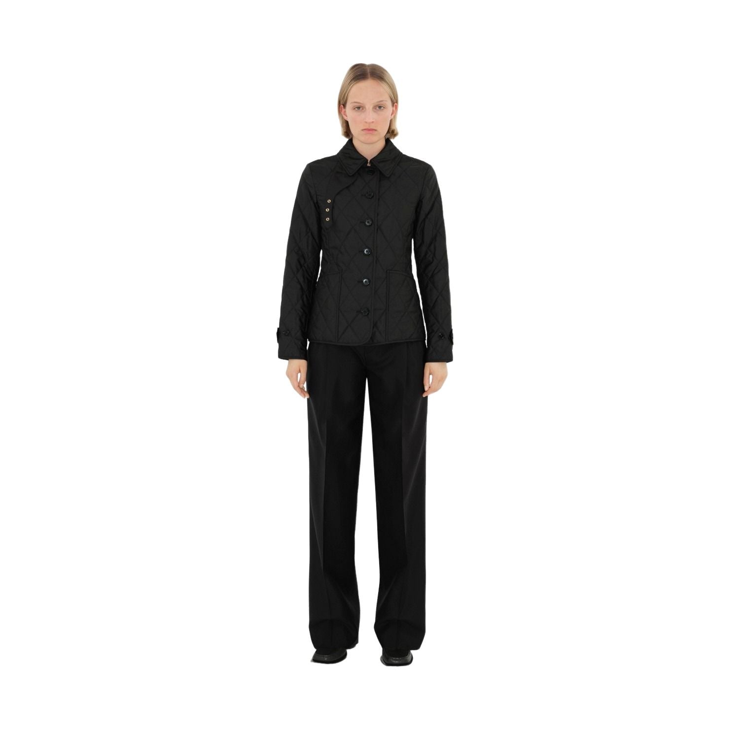 (WMNS) Burberry 25 Quilted Thermoregulated Jacket 'Black' 80498661