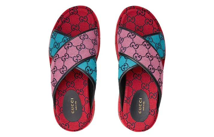 WMNS) Gucci GG Platform Sandal 'Multicolor