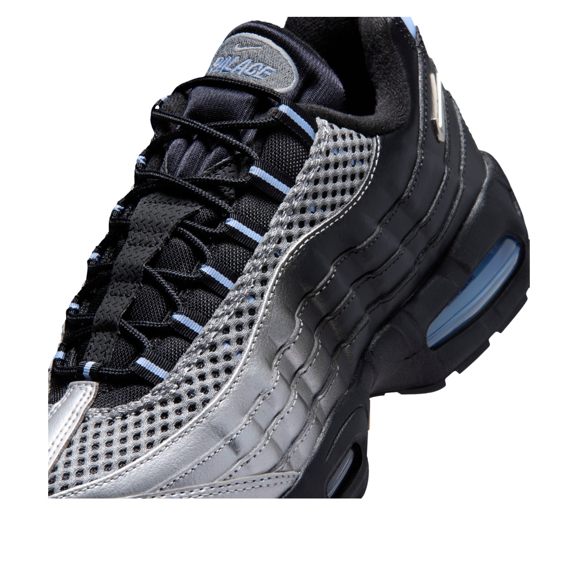 Nike x Palace Air Max 95 Big Bubble 'Metallic Silver Aluminum Black' IQ7708-095