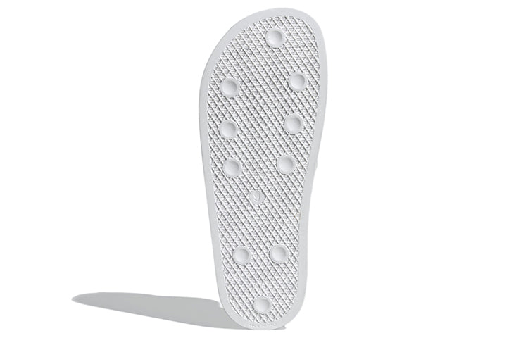 adidas Adilette Slides 'White Blue Solar Red' FU9888