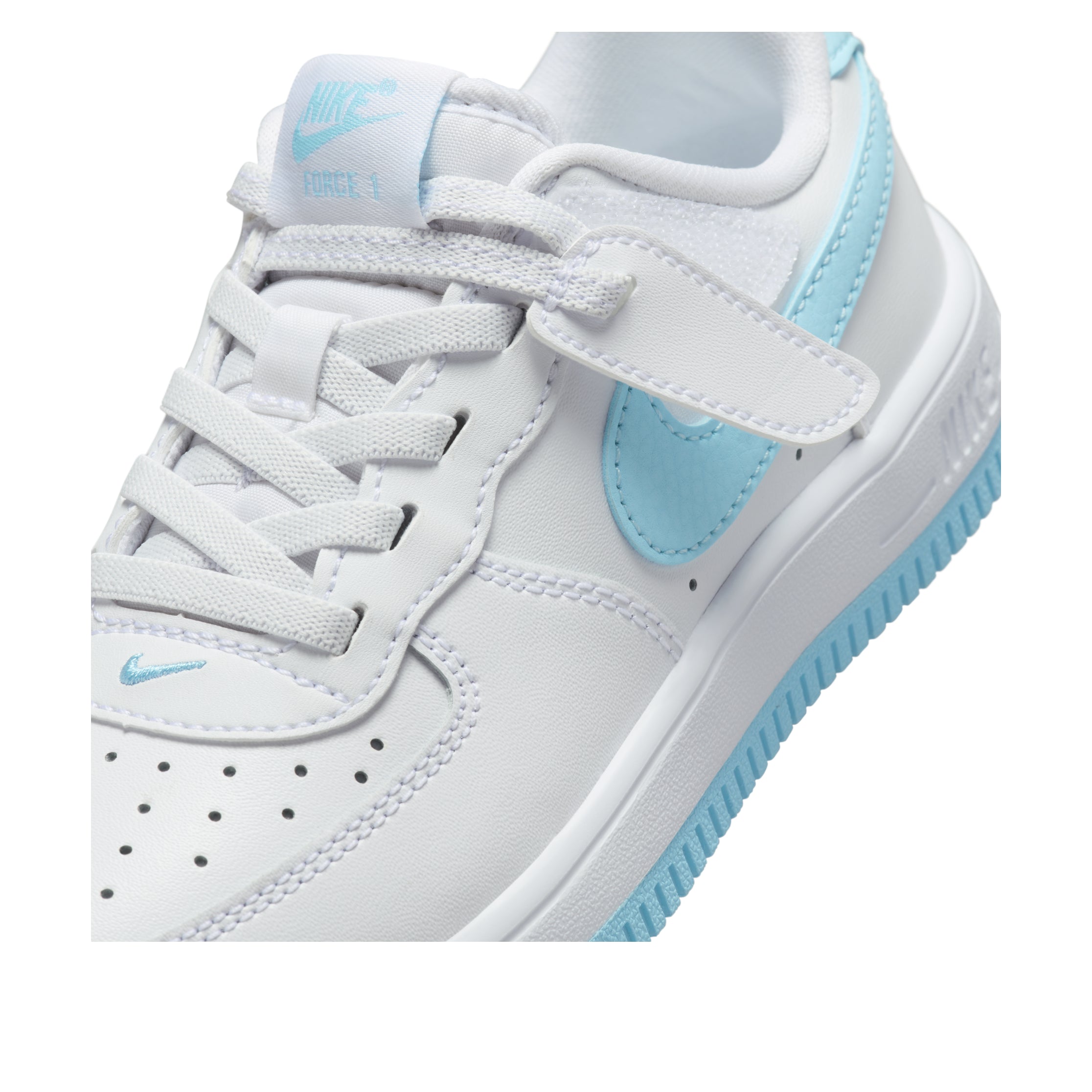 (PS) Nike Force 1 Low EasyOn 'White Aquarius Blue' FN0237-107