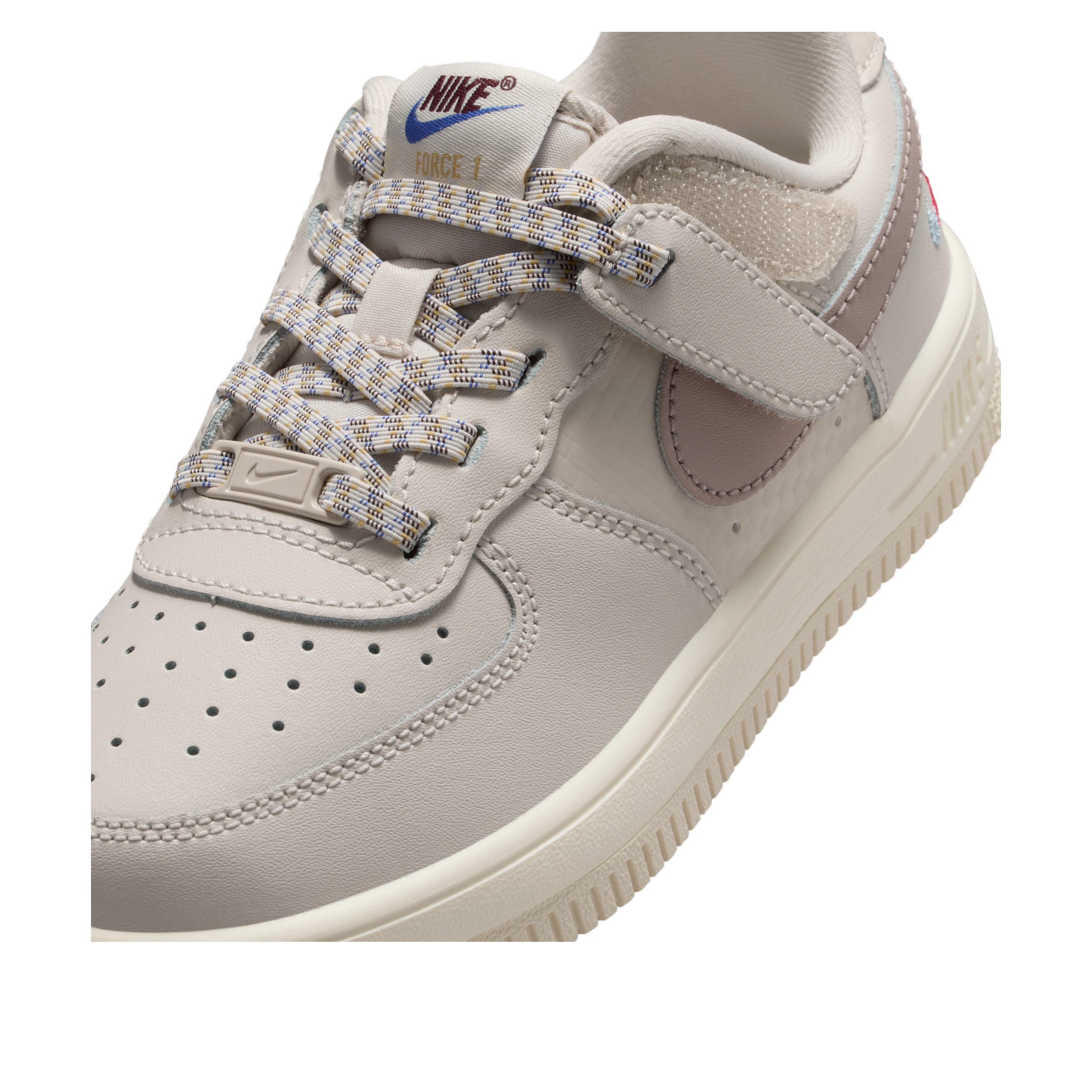 (PS) Nike Force 1 Low LV8 EasyOn 'Light Orewood Brown Burgundy Crush' IH4496-100