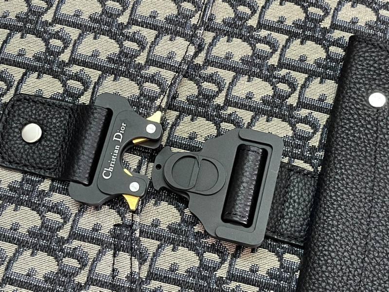 Dior Gallop Sling Bag Black Grained Calfskin