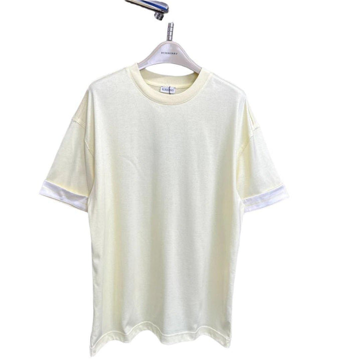 Burberry Yellow T-Shirt Without Collar