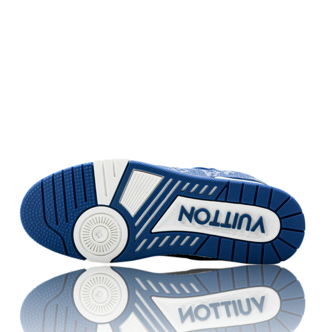 LOUIS VUITTОП TRAINER LOW 'MONOGRAM DENIM WHITE BLUE'